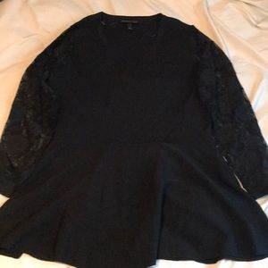 Black peplum
